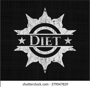 Diet on blackboard
