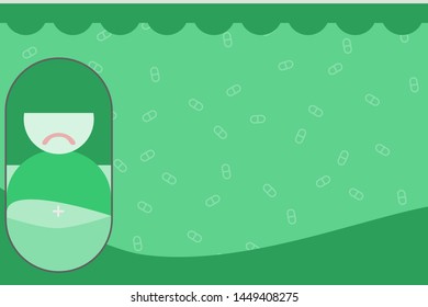 Diet pills concept for background
