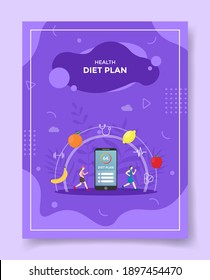diet plan for healthy concept for template of banners, flyer, books cover, magazine