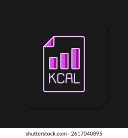Diet plan icon isolated on isolated on black background. Concept of fitness marathon, proper nutrition, healthy food, beautiful body, vegetables slimming. Flat filled outline style with shadow. Vector