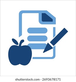 Iconos del plan de dieta. Ilustración vectorial de color simple