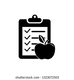 Diet plan line icon