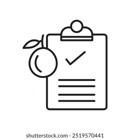 Diet planline icon. vector illustration. EPS10