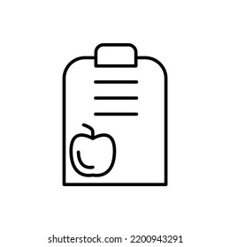 Diet Plans line icon. Simple element illustration.  Diet Plans concept outline symbol design.