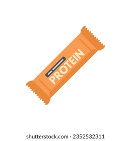 Diet protein icon flat vector. Gym food. Muscle nutrition isolated
