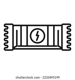 Diet protein icon outline vector. Gym food. Muscle nutrition