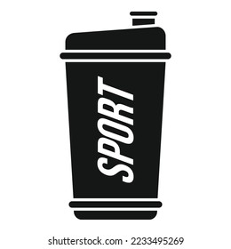 Diet protein icon simple vector. Gym food. Muscle nutrition