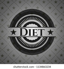 Diet realistic black emblem