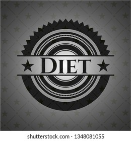 Diet realistic black emblem