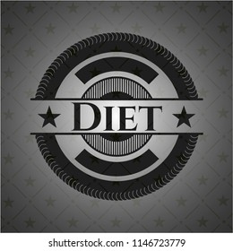 Diet realistic dark emblem