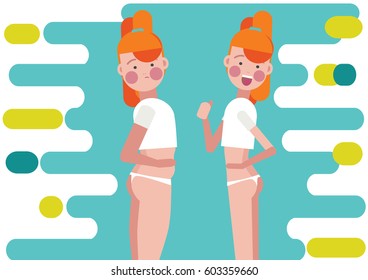 Diet results: before and after