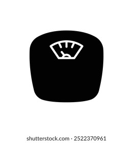 diet scale icon black vector design illustration isolated white background