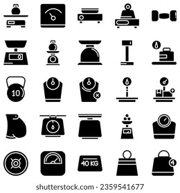 icono de escala de dieta en estilo de arte de línea, De fitness, iconos de salud y actividad, iconos deportivos