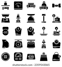 icono de escala de dieta en estilo de arte de línea, De fitness, iconos de salud y actividad, iconos deportivos