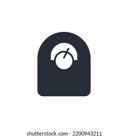 diet scale line icon. Simple element illustration.  diet scale concept outline symbol design.