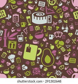 diet seamless pattern