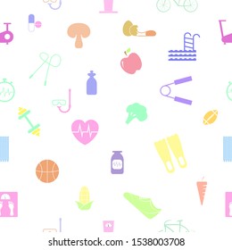 diet seamless pattern background icon.