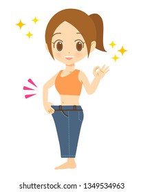 Diet successful woman