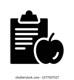 diet  vector glyph flat icon 