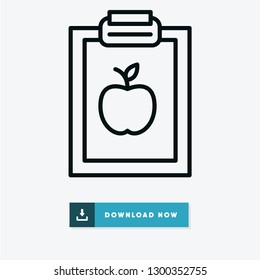 Diet vector icon