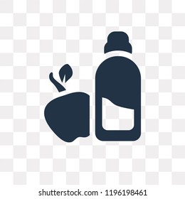 Diet vector icon isolated on transparent background, Diet transparency concept can be used web and mobile