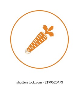 Diet vegetable fruit carrot icon | Circle version icon |