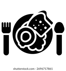 ícone da web da dieta em negrito