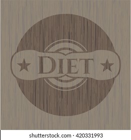 Diet wooden signboards
