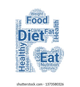 diet word cloud. tag cloud about diet