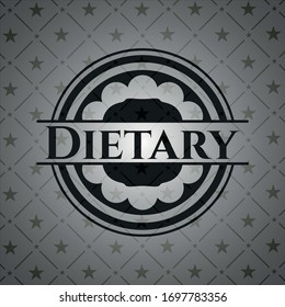 Dietary black emblem. Vintage. Vector Illustration. Detailed.