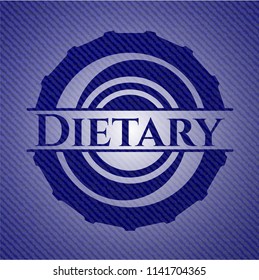 Dietary with denim texture