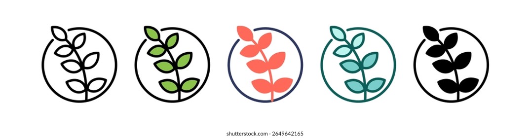 Dietary Fiber Icon Multiple Vector Illustration