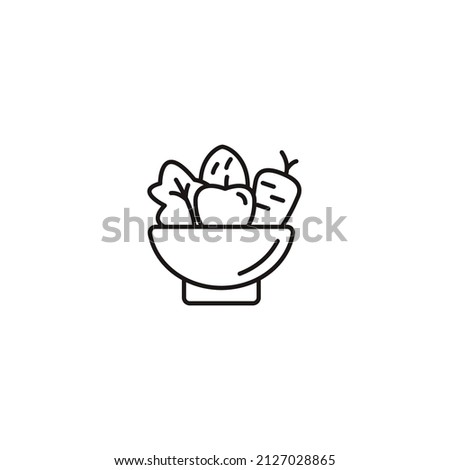 dietary fiber icons  symbol vector elements for infographic web