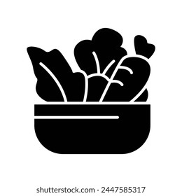 dietary fiber solid icon vector design good for website or mobile app