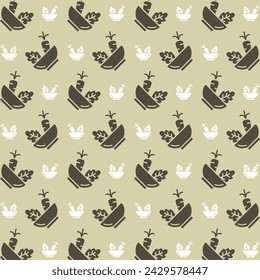 Dietary fiber symbol multicolor decorative trendy repeating pattern vector illustration