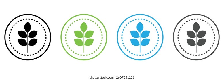 Dietary Fiber Vector Icon Set. Wellness Fibrous vector symbol for UI design. Vector Illustration .EPS 10 .