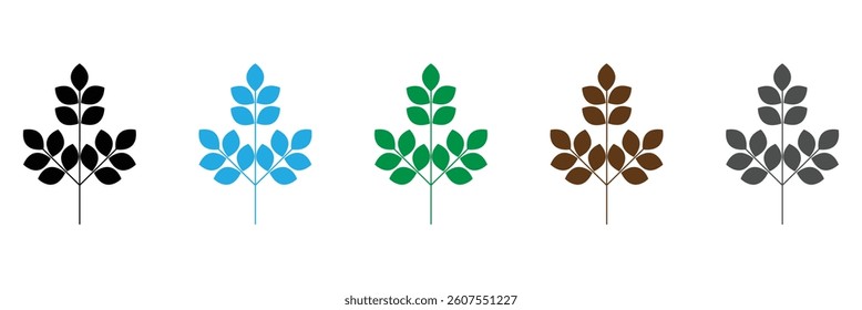 Dietary Fiber Vector Icon Set. Wellness Fibrous vector symbol for UI design. Vector Illustration .EPS 10 .