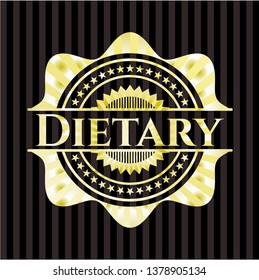 Dietary gold emblem or badge