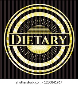 Dietary golden emblem or badge