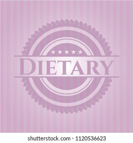 Dietary pink emblem