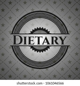  Dietary retro style black emblem