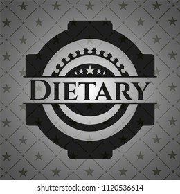 Dietary retro style black emblem