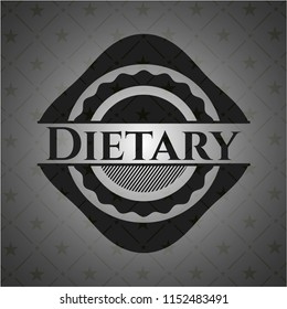 Dietary retro style black emblem