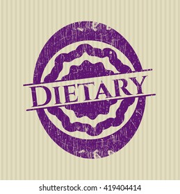 Dietary rubber grunge texture seal