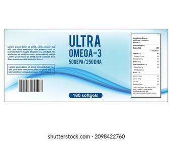dietary supplement label ultra omega 3