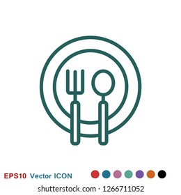 Dietary vector icon, food dietary labels isolated on background