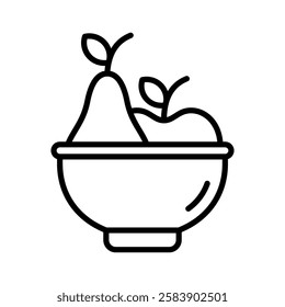 dietary vegetarian food icon line vector illustration design in trendy style