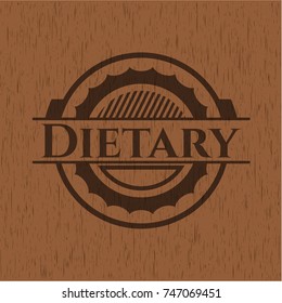 Dietary wooden emblem. Vintage.