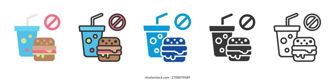 Conjunto de iconos de dietética Estilo múltiple Varias colecciones