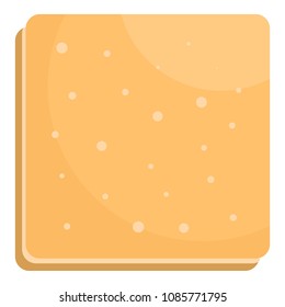 Dietic biscuit icon. Flat illustration of dietic biscuit vector icon for web